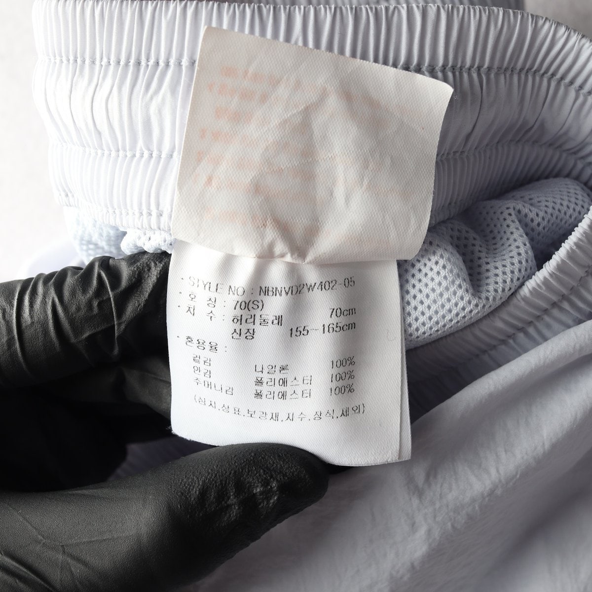 뉴발란스 23SS 베이직 4부 우븐 숏팬츠 쇼츠 밴딩 반바지 라이트블루 S 이미지 6