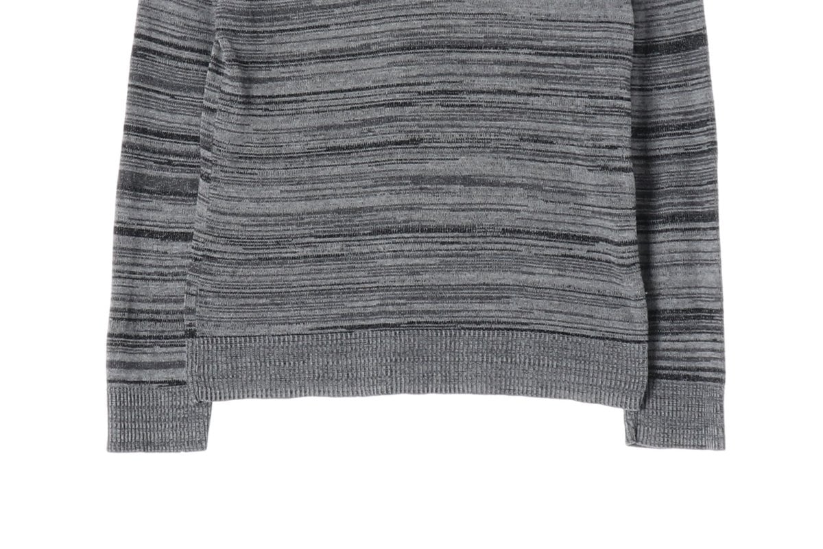 아르마니 익스체인지 그레이 스트라이프 니트 스웨터 M 상세 이미지 4
