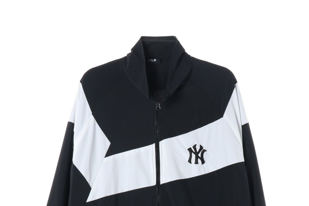 MLB 엠엘비 NY 블랙 화이트 씸볼메가 바람막이 집업 점퍼 재킷 이미지 3