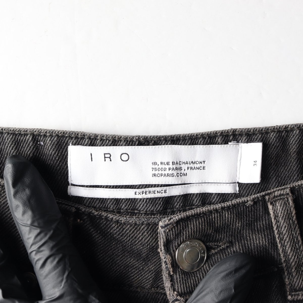 IRO 이로 블랙 데미지 컷아웃 데님 숏팬츠 쇼츠 청반바지  상세 이미지 5