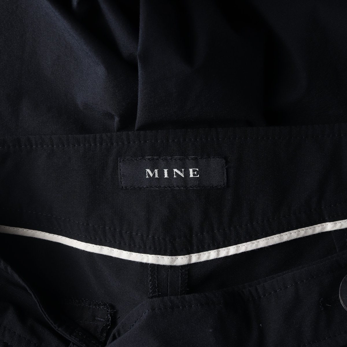 마인 22FW 블랙 코튼 나일론 포켓 슬랙스 팬츠 바지 이미지 6