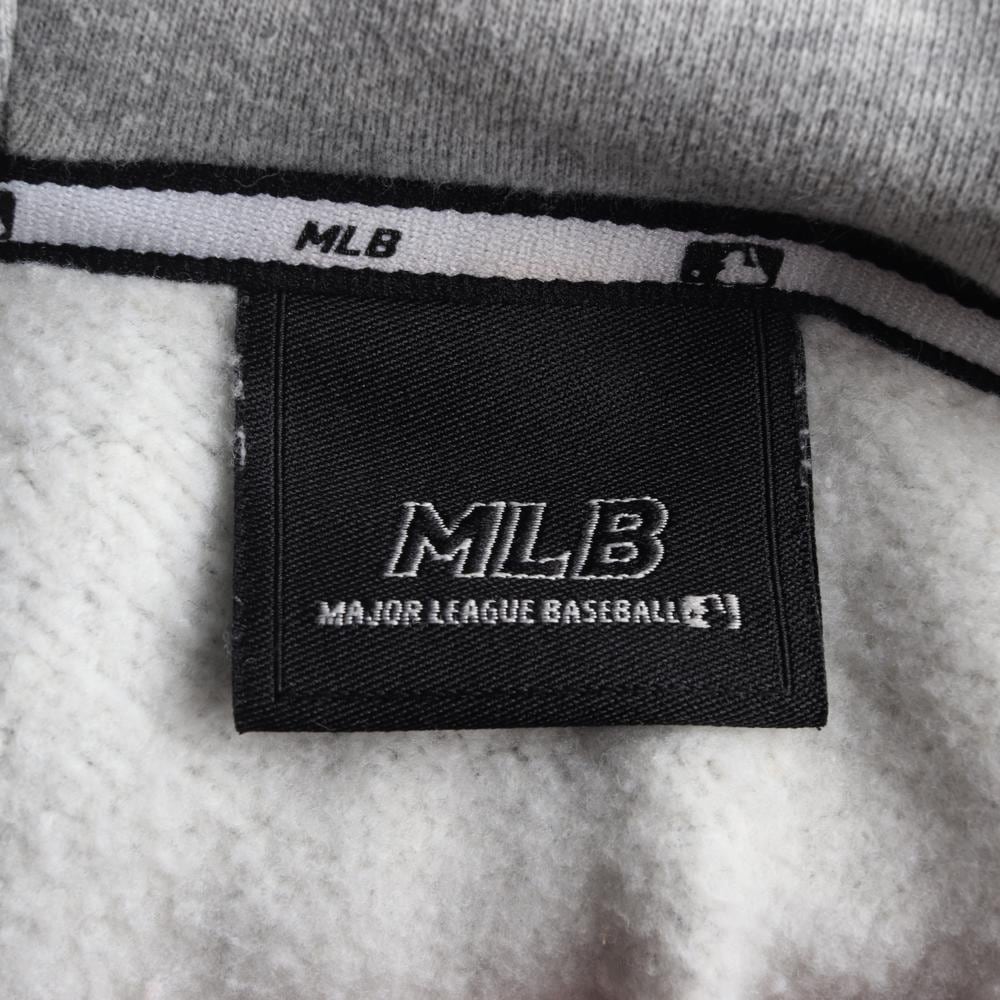 MLB엠엘비 그레이 기모 겨울 후드 티셔츠 상세 이미지 5