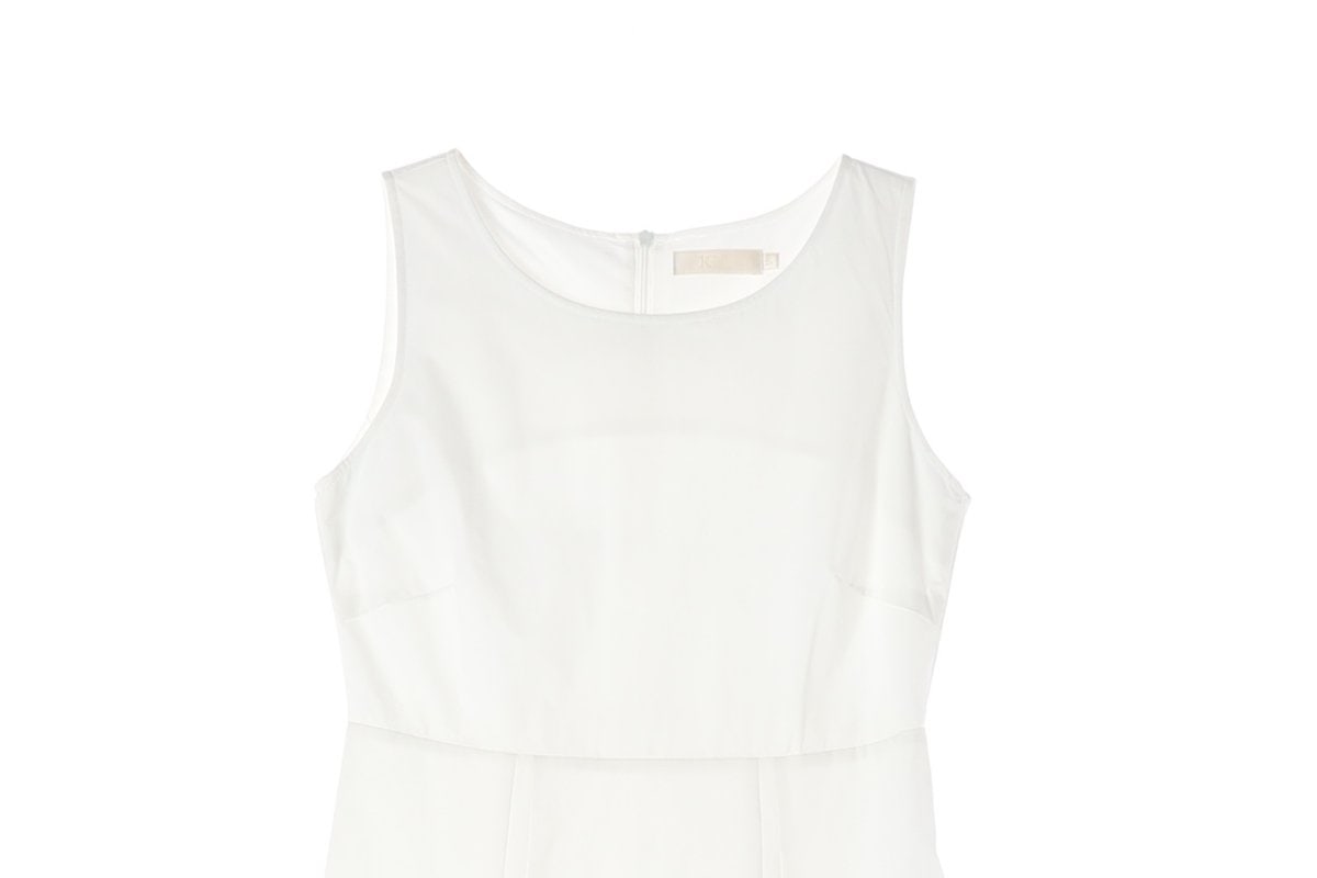 리엘 24SS BASTA 슬리브리스 민소매 롱 원피스 드레스 화이트 S 이미지 3