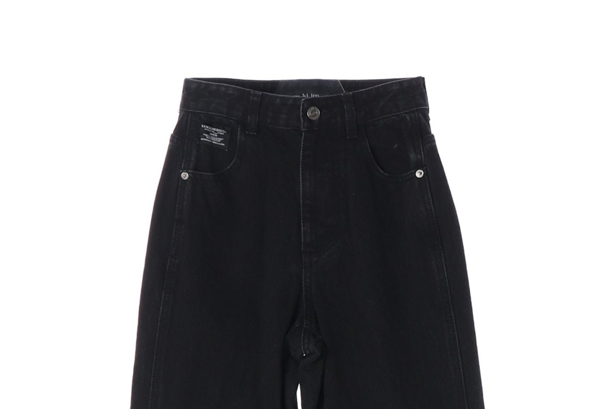 으음키임 24FW 스트레이트 데님팬츠 청바지 블랙진 XS 이미지 3
