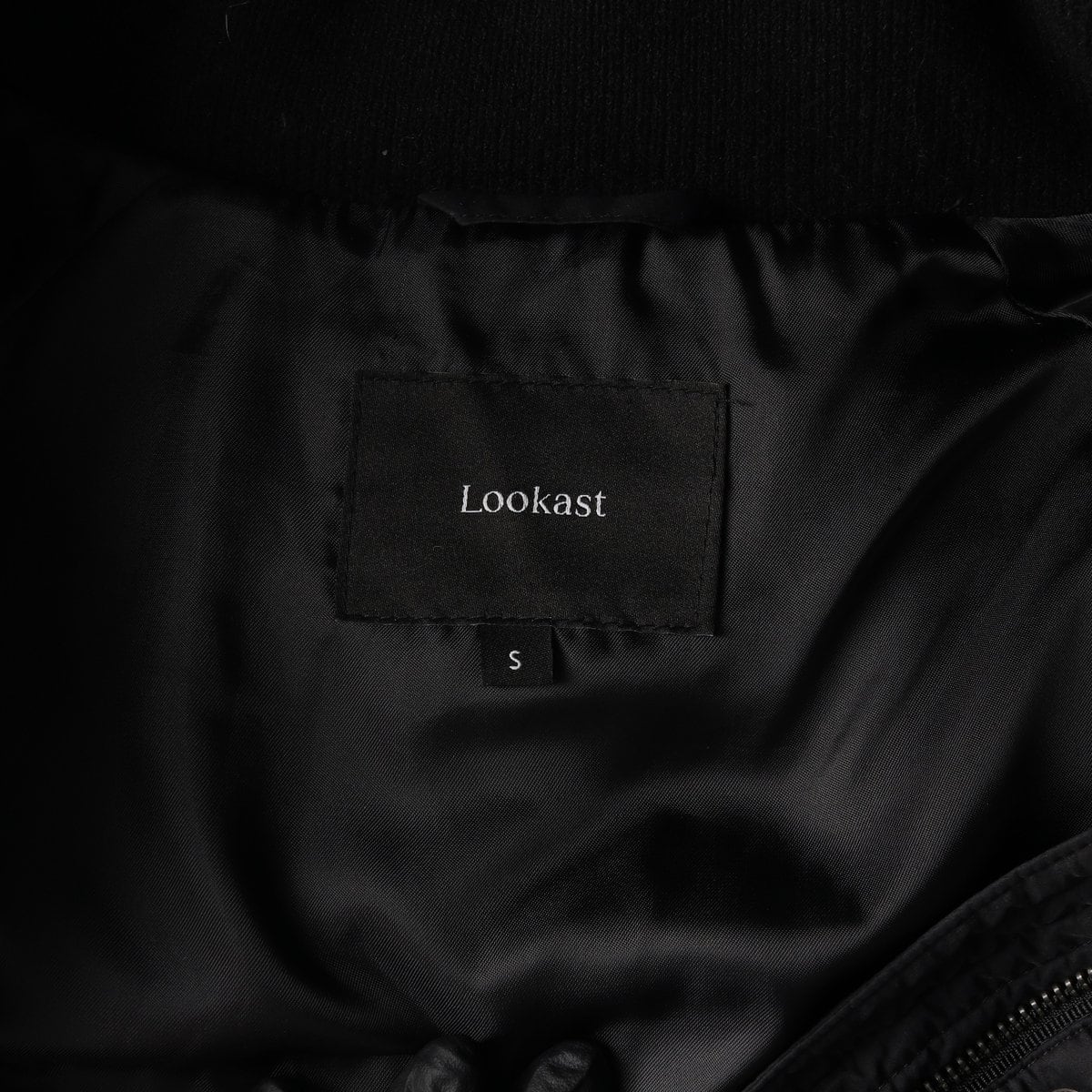 룩캐스트 24FW 몬드리 덕 다운 패딩 하프 패딩 점퍼 블랙 S 상세 이미지 6