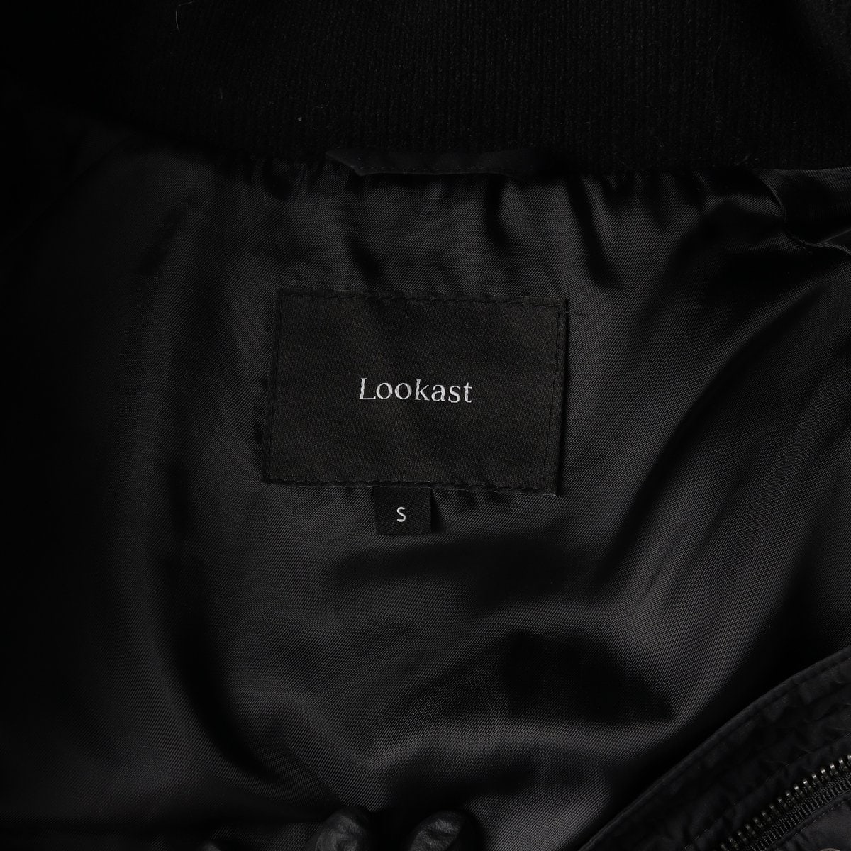 룩캐스트 24FW 몬드리 덕 다운 패딩 하프 패딩 점퍼 블랙 S 이미지 6