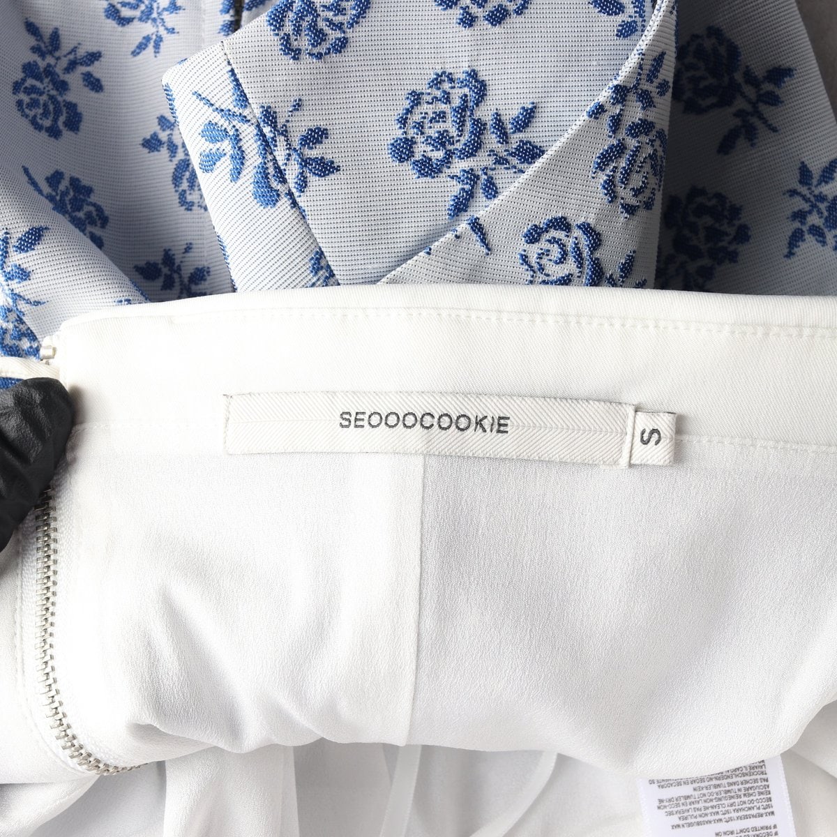 서쿠키 블루로즈 코르셋 탑 슬리브리스 패드 내장 튜브탑 S 이미지 5