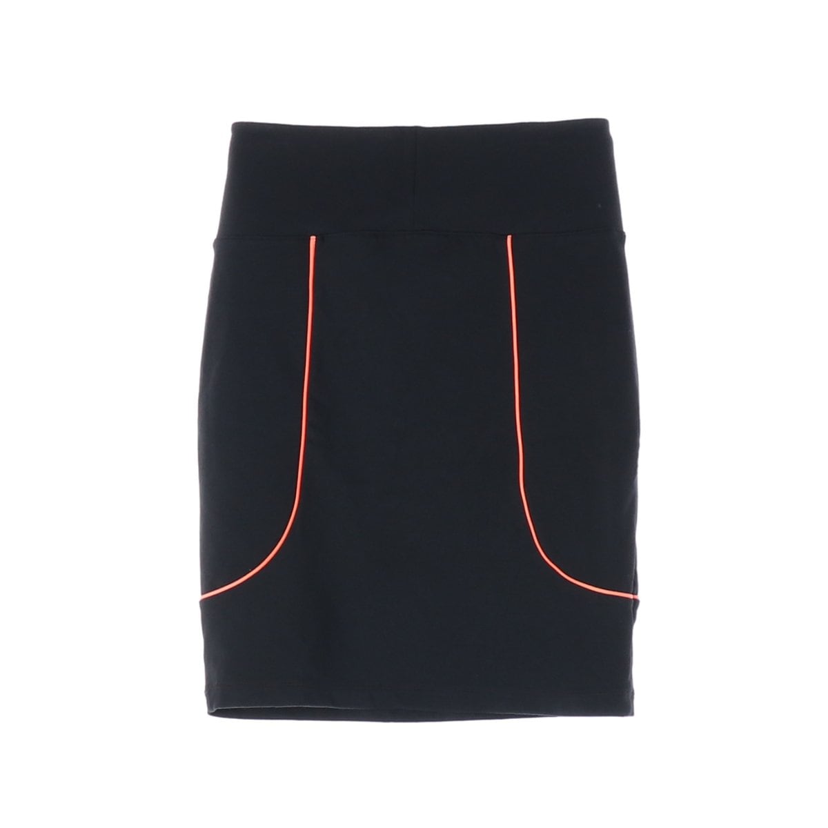 나이키 스우시 라인 타이트핏 스커트 밴딩 치마 블랙 M 상세 이미지 2