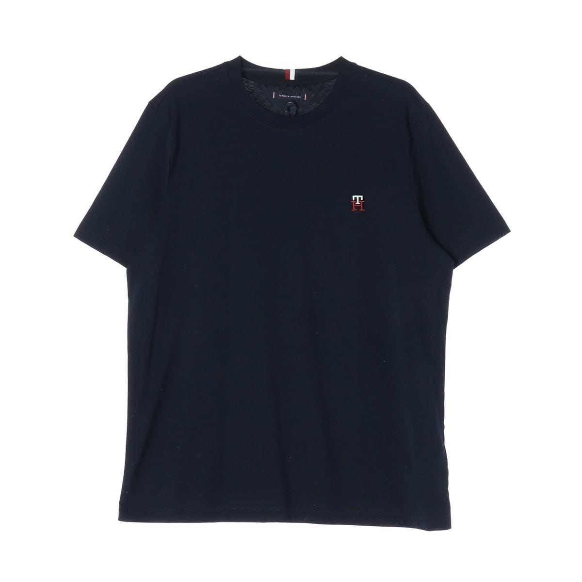 (새상품)타미힐피거 23SS TH 로고 반팔 티셔츠 블랙 XXL 이미지 1