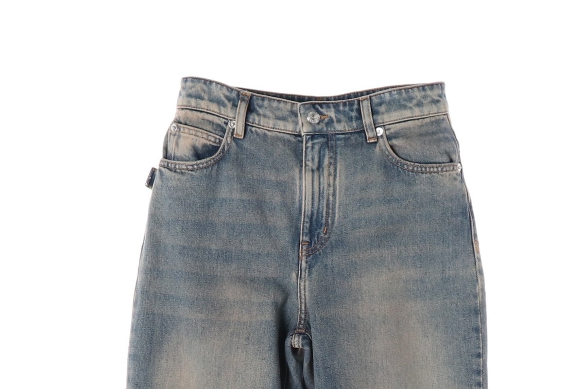 쟈딕앤볼테르 그린 워싱 스트레이트 데님팬츠 청바지  상세 이미지 3