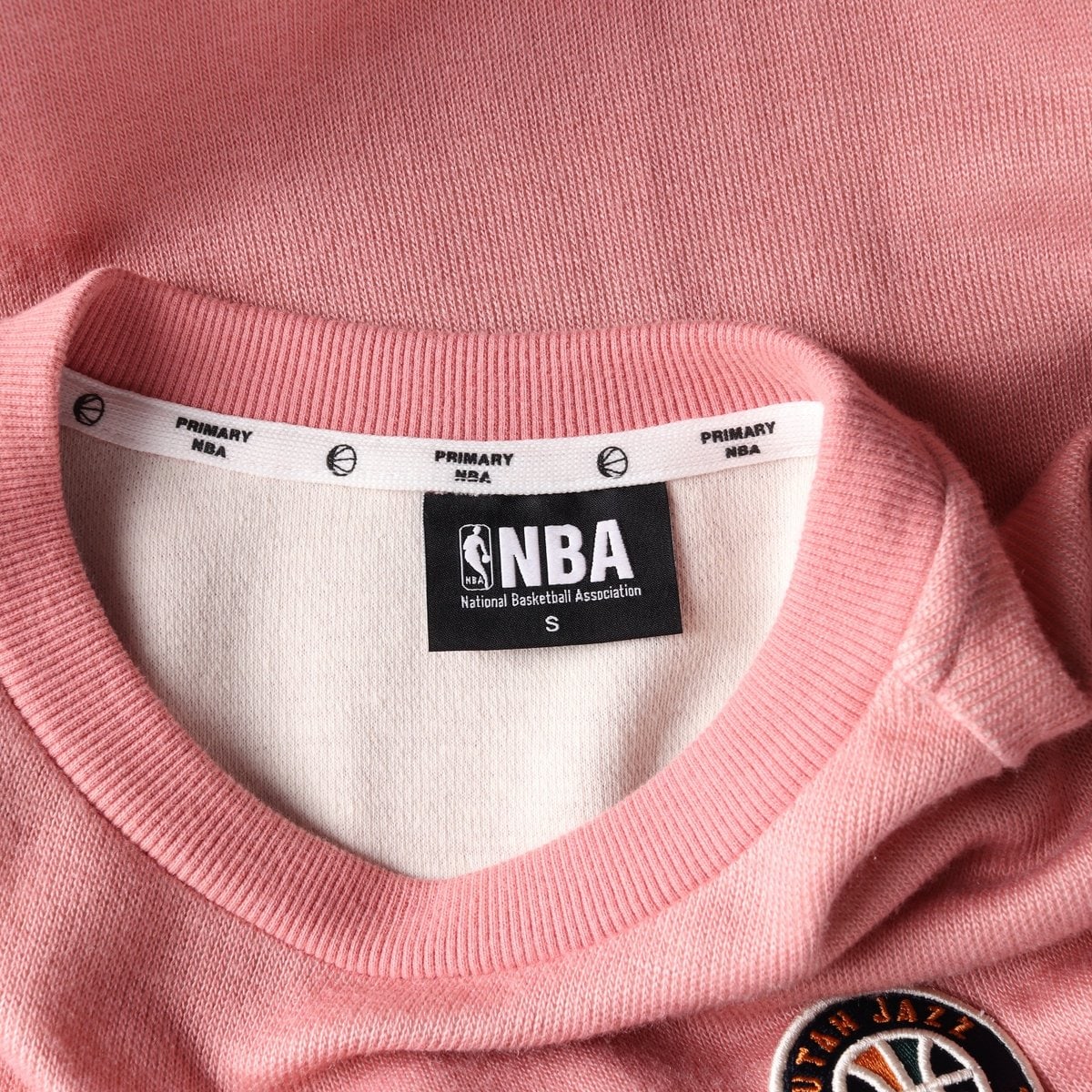 NBA 엔비에이 유타 로고 맨투맨 스웨트 원피스 핑크 S 이미지 6