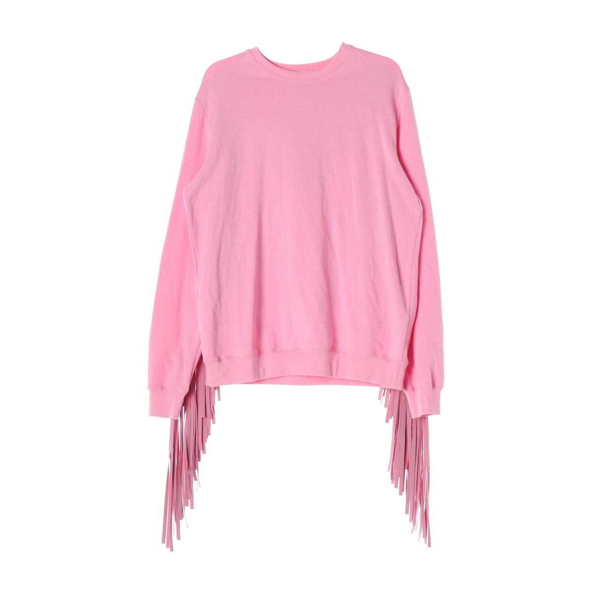 MSGM 엠에스지엠  백 프린지 로고 맨투맨 스웨트셔츠 핑크 S 이미지 1