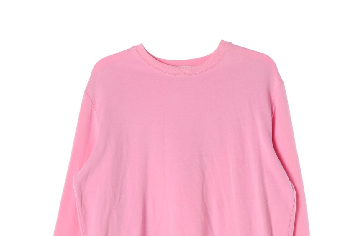 MSGM 엠에스지엠  백 프린지 로고 맨투맨 스웨트셔츠 핑크 S 상세 이미지 3