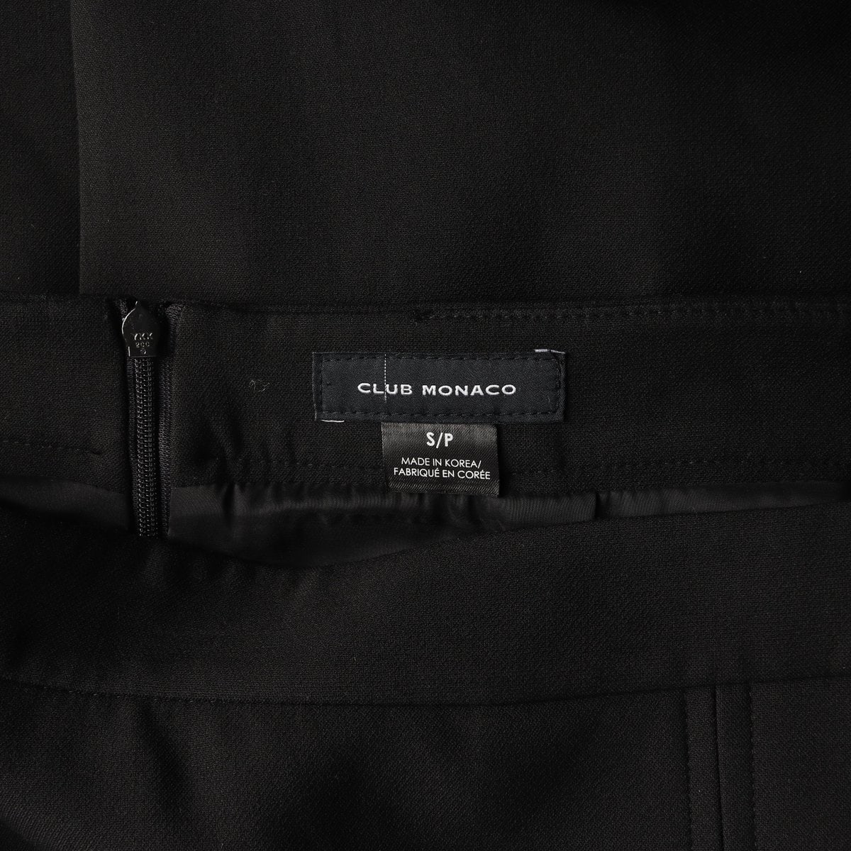 클럽모나코 22FW 원핀턱 A라인 스커트 치마 블랙 이미지 5