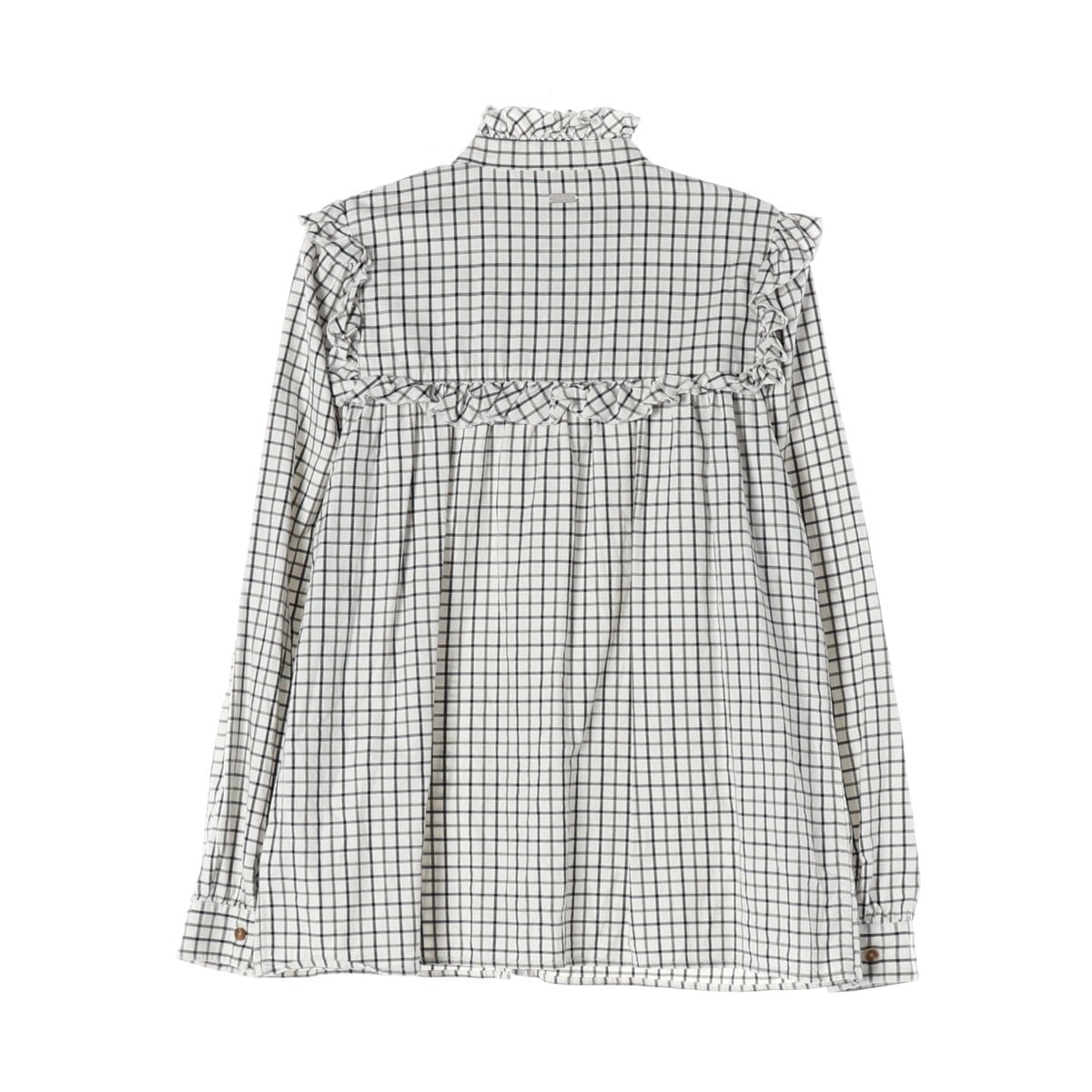 바버 22FW Mara 마라 셔츠 러플 체크 블라우스  상세 이미지 2