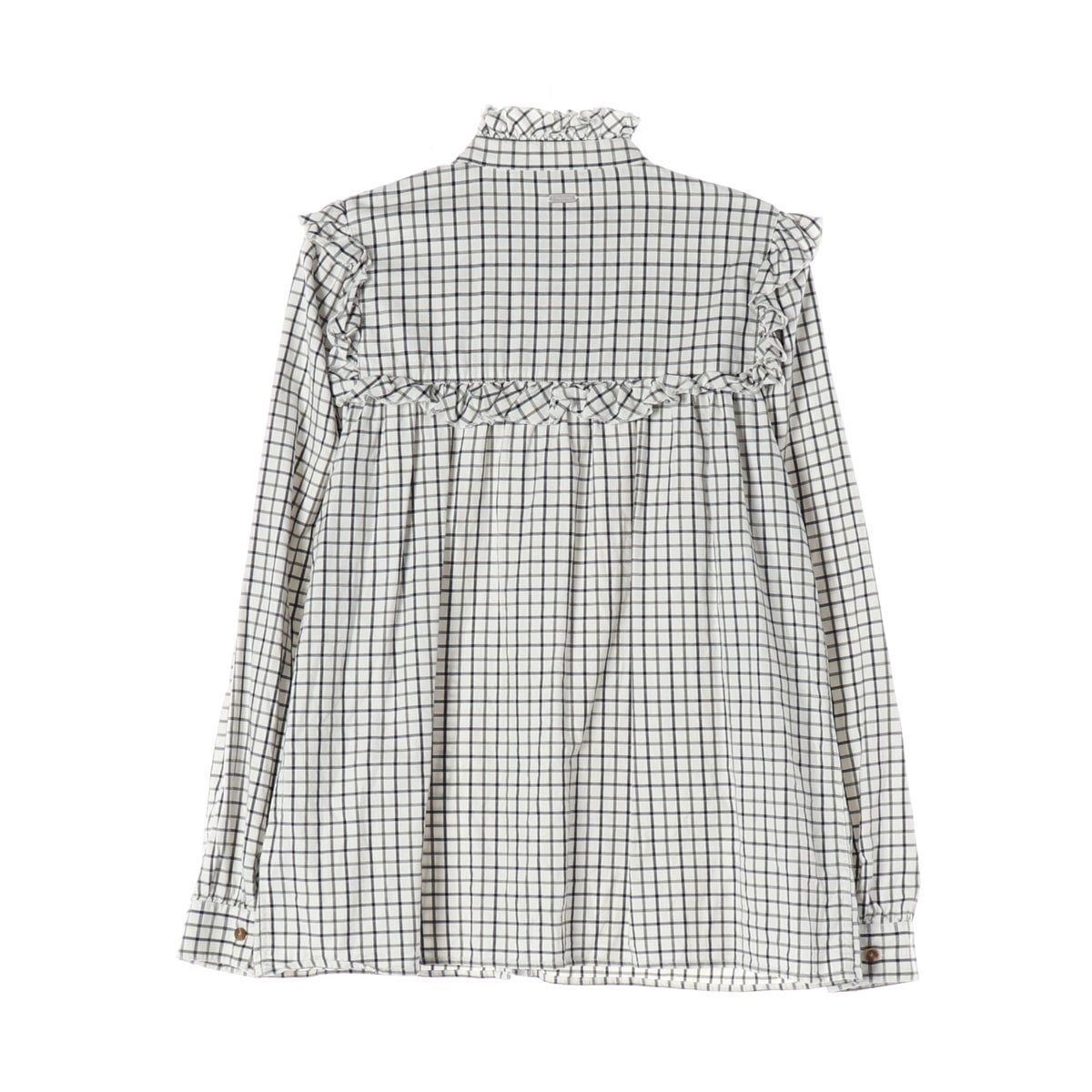 바버 22FW Mara 마라 셔츠 러플 체크 블라우스  이미지 2