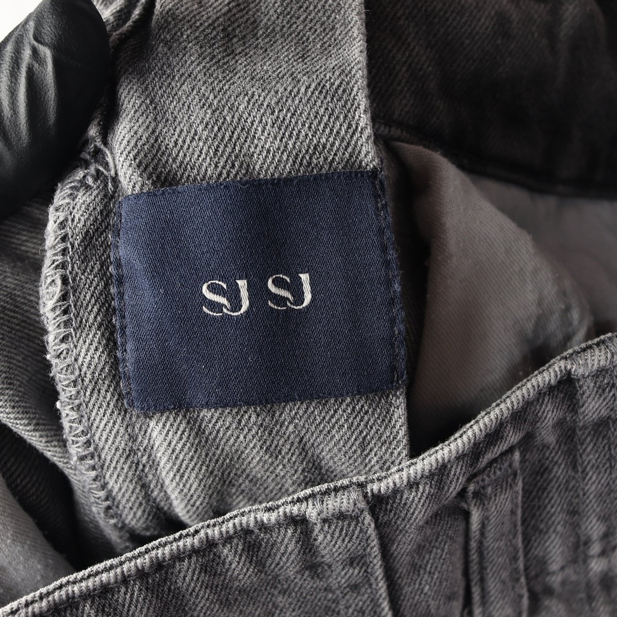 SJSJ 에스제이에스제이 22FW 와이드 데님팬츠 청바지 그레이 이미지 6
