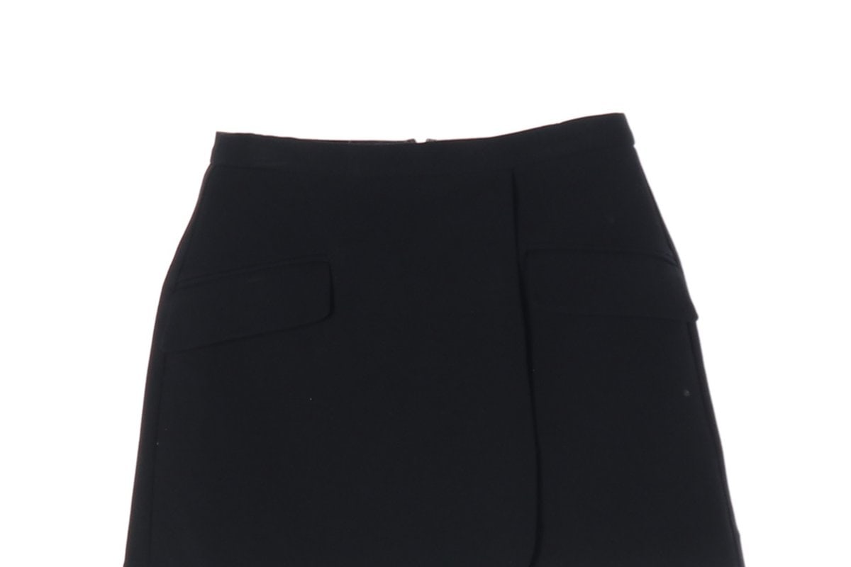 띠어리 포켓 미니 렙 스커트 치마 블랙  이미지 3