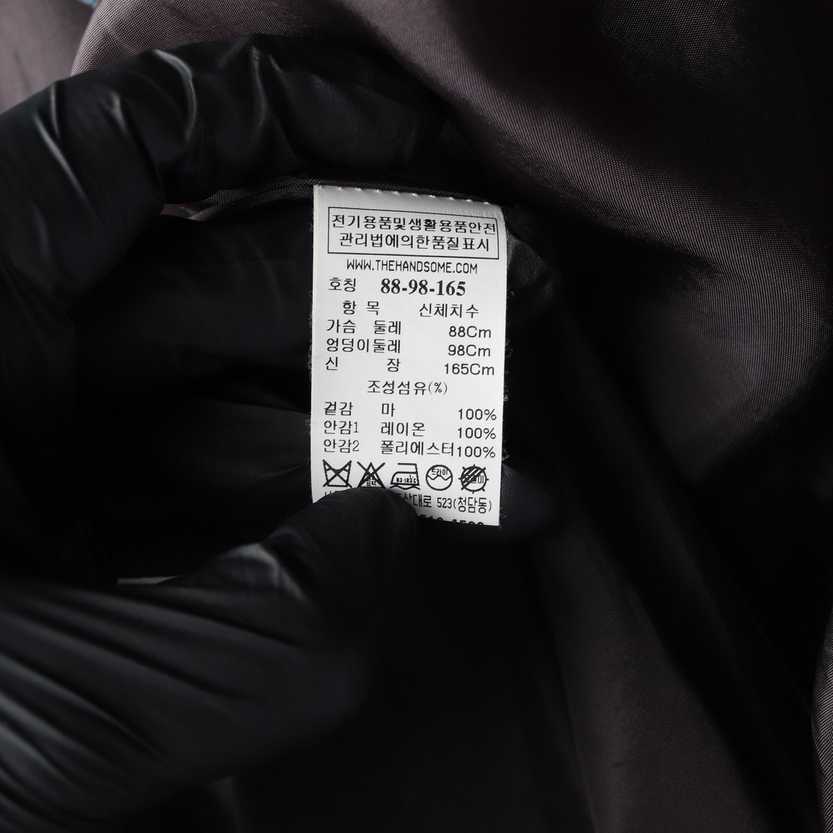 타임 린넨100% 스트라이프 롱 코트 재킷 자켓 네이비  이미지 7