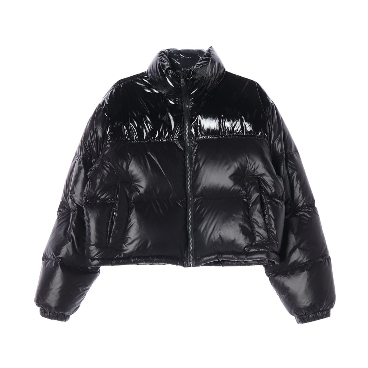 마르디메크르디 24FW 하이넥 구스다운 숏 패딩 블랙 상세 이미지 1