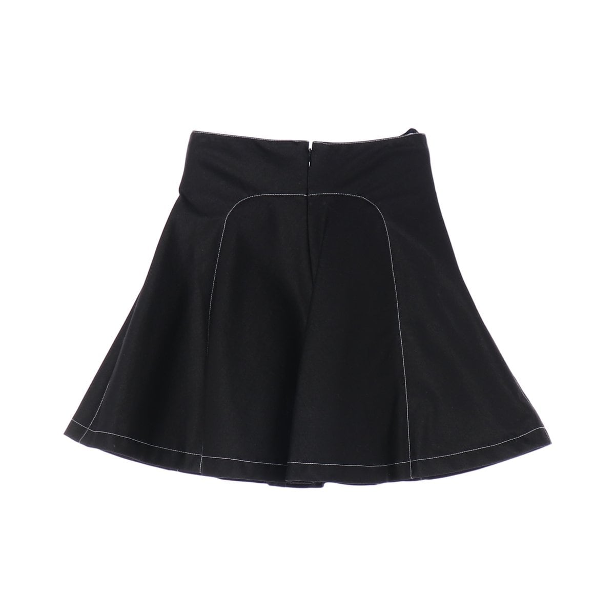 안나수이 하트 스티치 미니 플레어 스커트 치마 블랙  상세 이미지 2