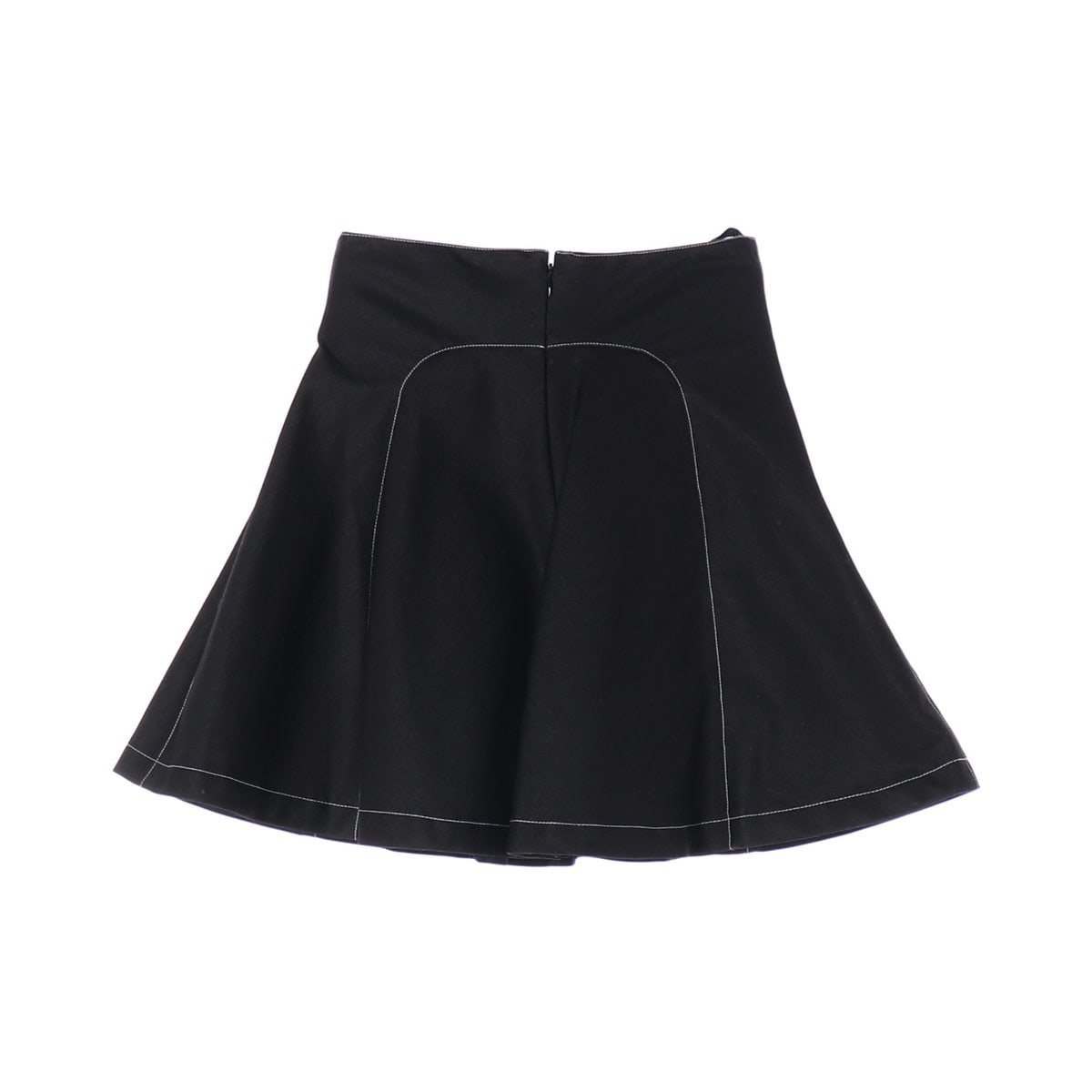안나수이 하트 스티치 미니 플레어 스커트 치마 블랙  이미지 2