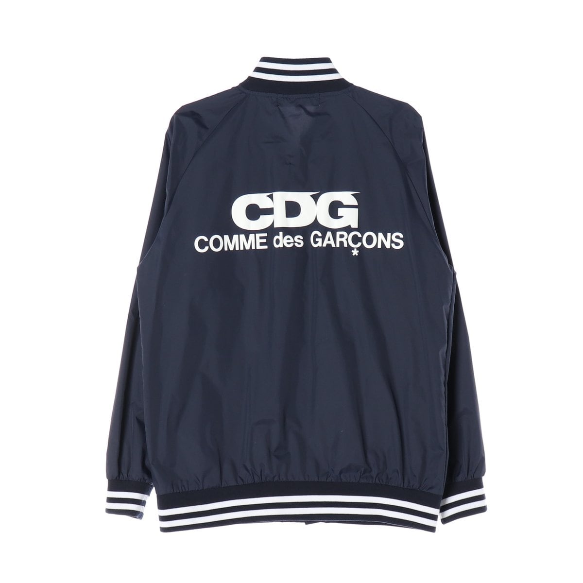 꼼데가르송 CDG  로고 백프린팅 블루종 코치 자켓 점퍼 네이비 L 상세 이미지 3