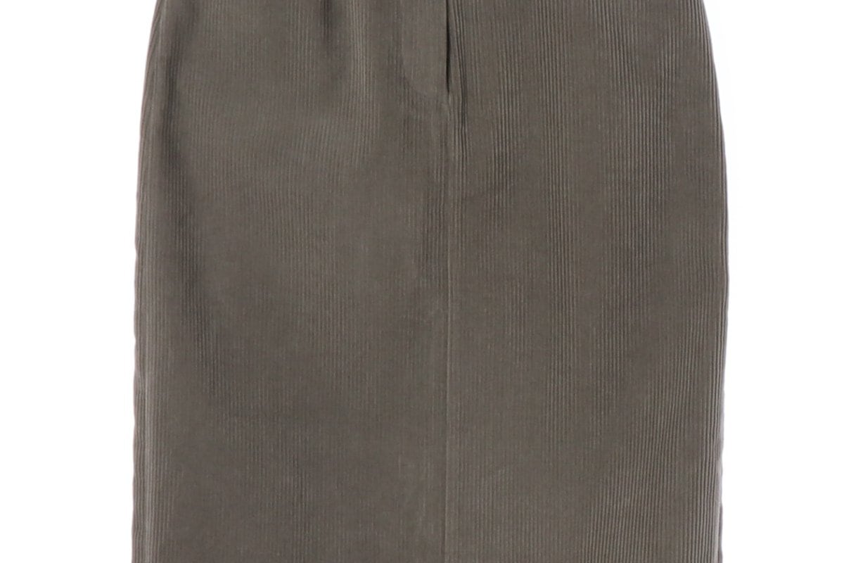 (새상품)스튜디오 톰보이 코듀로이 골덴 데님 스커트 치마 애쉬브라운 상세 이미지 4