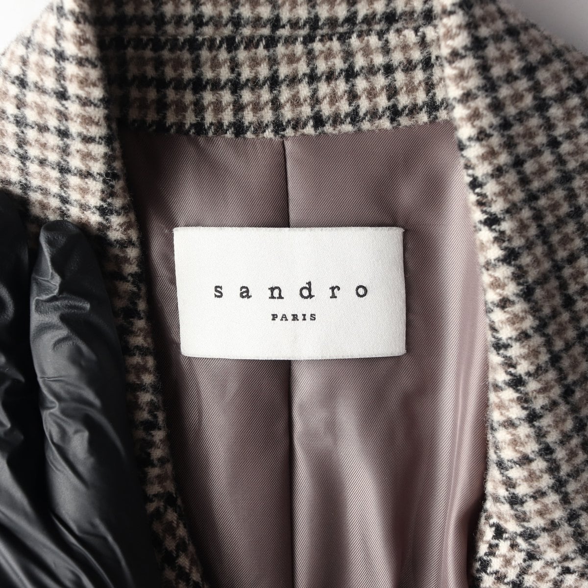 산드로 울90% 벨티드 더블브레스티드 롱 코트 S 상세 이미지 6