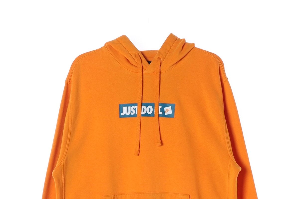 나이키 JUST DO IT 기모 후디 후드티 오렌지 L 이미지 3