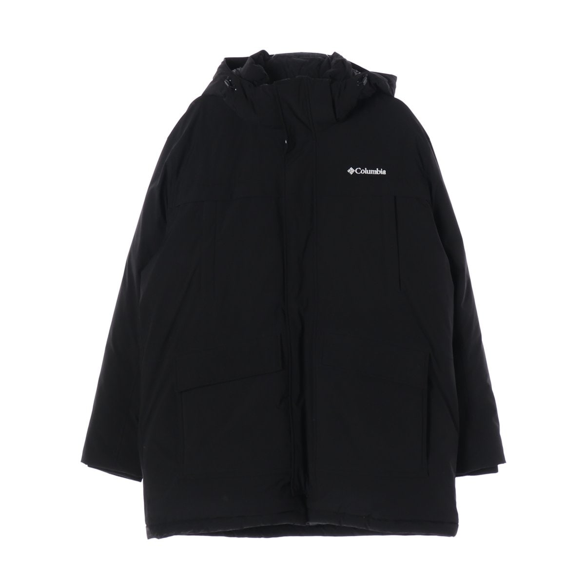 컬럼비아 24FW  후드 하프 패딩 다운 재킷 파카 블랙 XXL 이미지 1