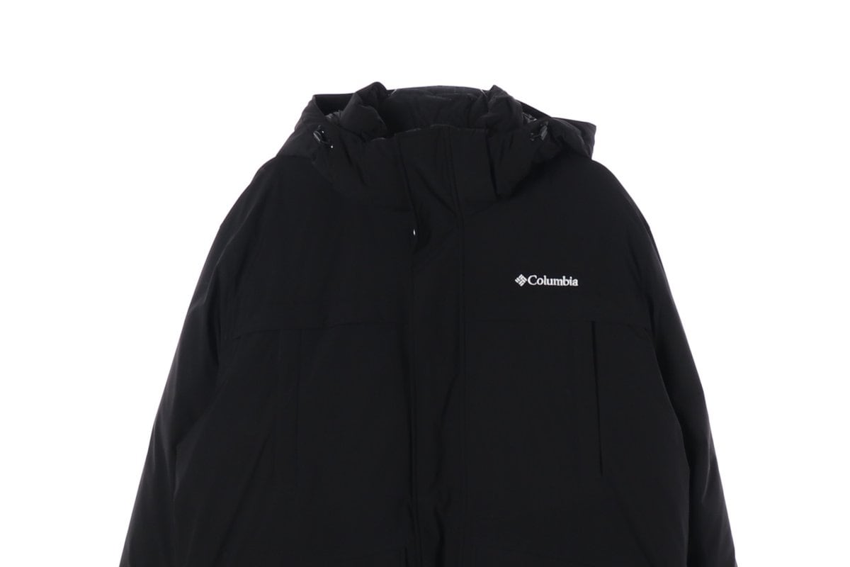 컬럼비아 24FW  후드 하프 패딩 다운 재킷 파카 블랙 XXL 상세 이미지 4