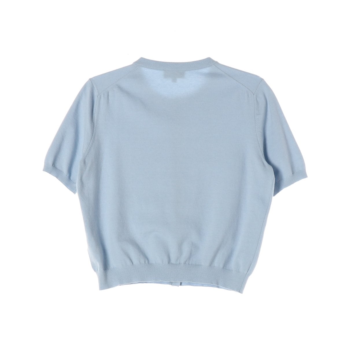 APC 아페쎄 21SS Elitte 가디건 로고 반팔 니트 라이트블루 M 상세 이미지 2