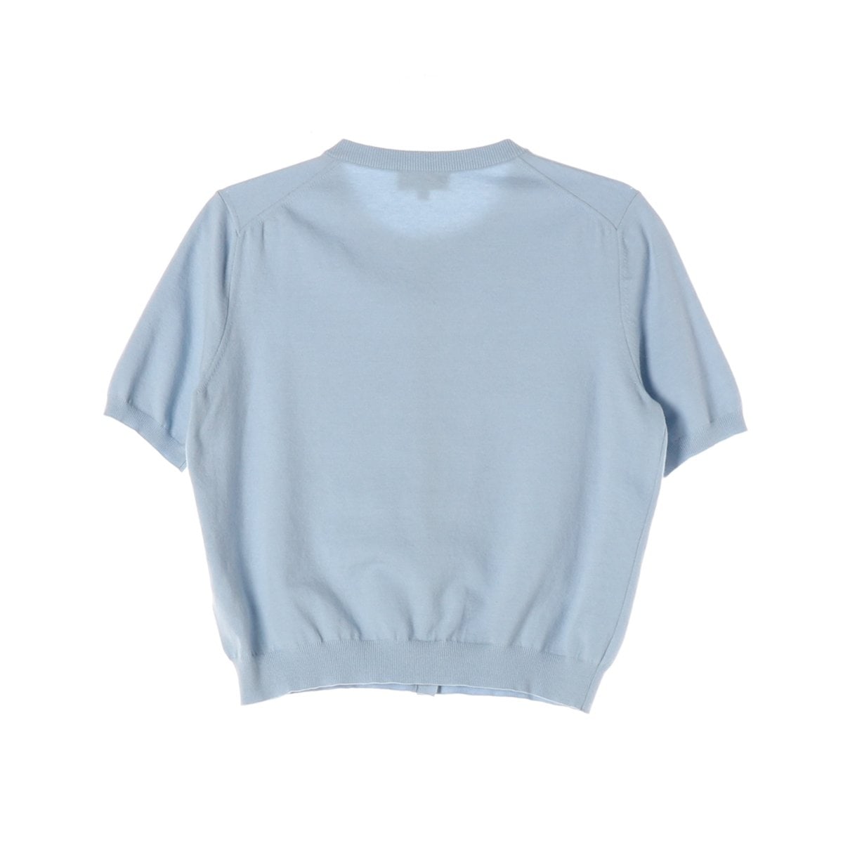 APC 아페쎄 21SS Elitte 가디건 로고 반팔 니트 라이트블루 M 이미지 2