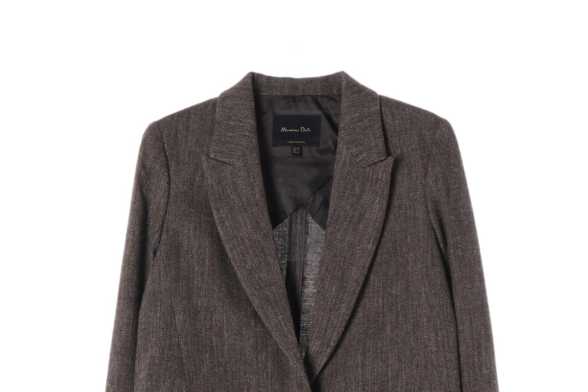 마시모두띠 울 블렌드 재킷 싱글 자켓 브라운  상세 이미지 3