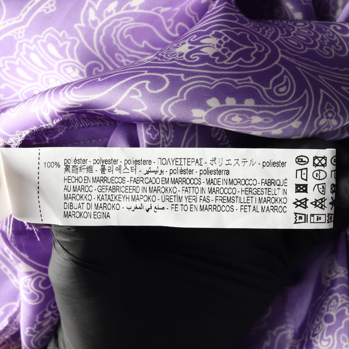 (새상품)자라 새틴 반다나 슬릿 긴팔 롱 원피스 드레스 라벤더 XS 이미지 8