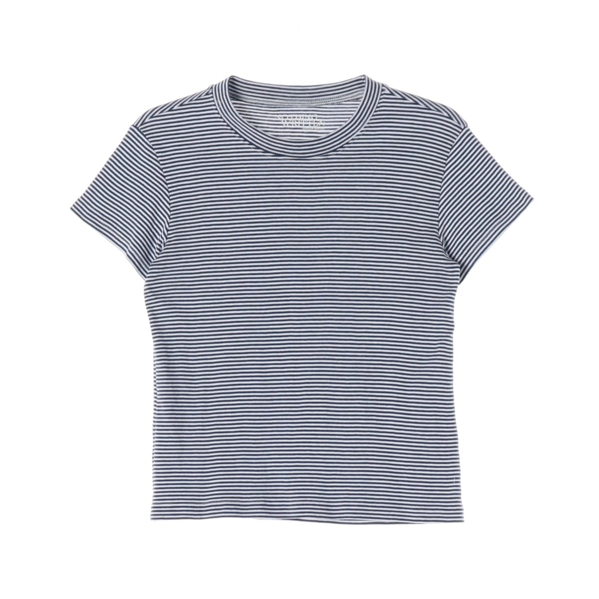 낫띵리튼 90s stripe 반팔 티셔츠 블루  이미지 1