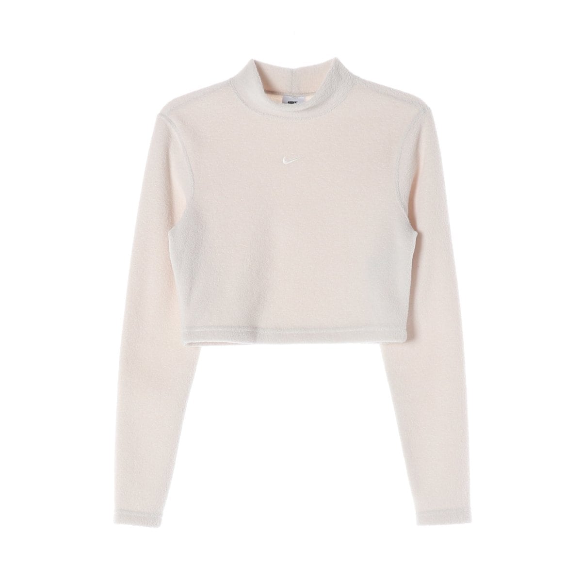나이키 23FW 피닉스 플러시 긴팔 크롭 코지 기모 플리스 티셔츠 상세 이미지 1