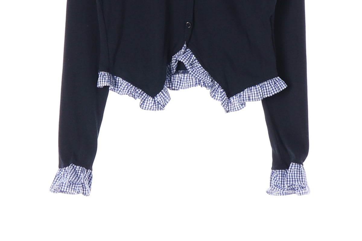 쎄무아듀 Cest_Flair fake two-piece top 레이어드 셔츠 M 상세 이미지 4