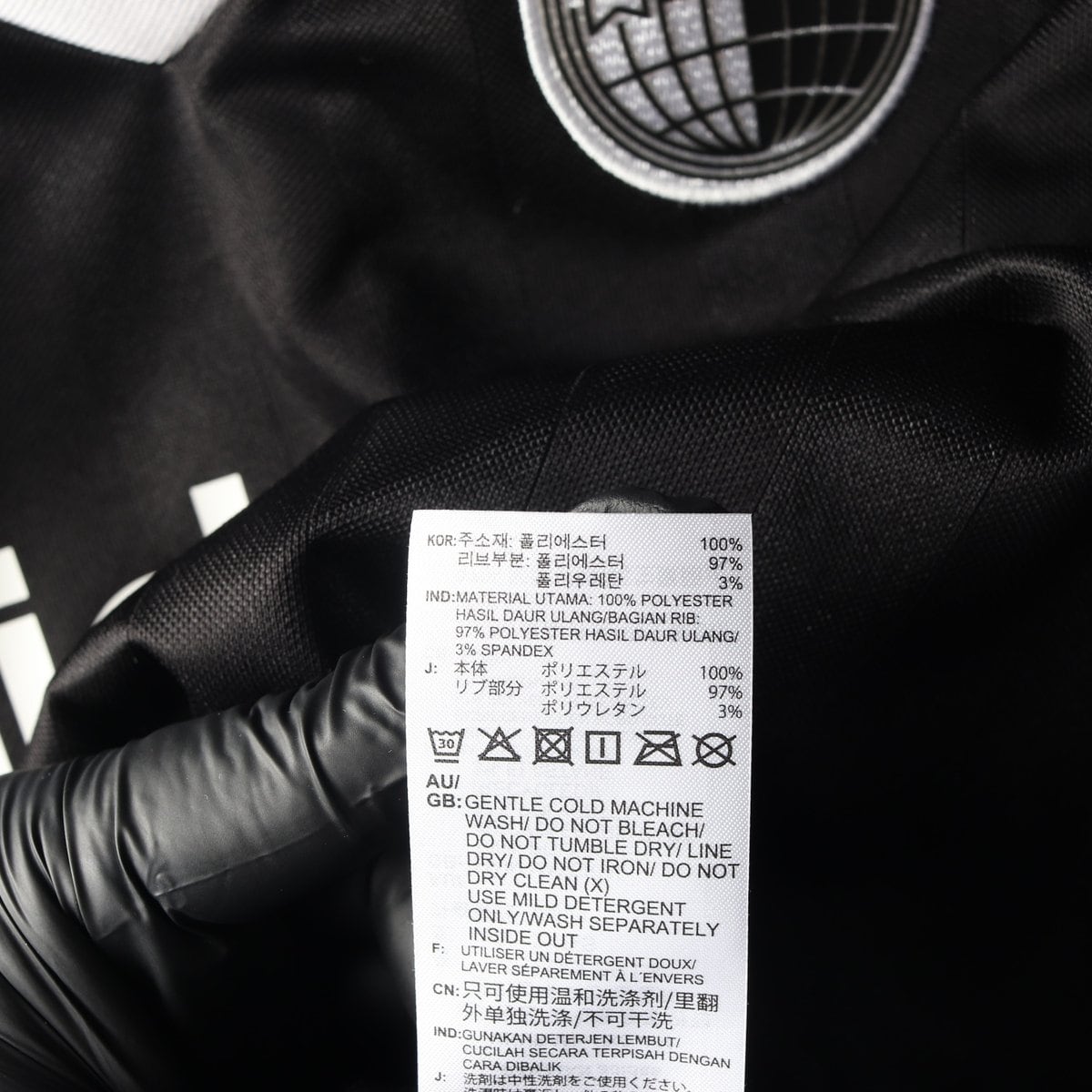 아디다스 오리지널 풋볼 롱 슬리브 긴팔 져지 티셔츠 블랙 상세 이미지 6