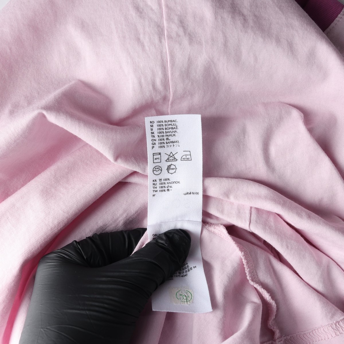 코스 배색 라운드넥 코튼 반팔 티셔츠 이미지 6