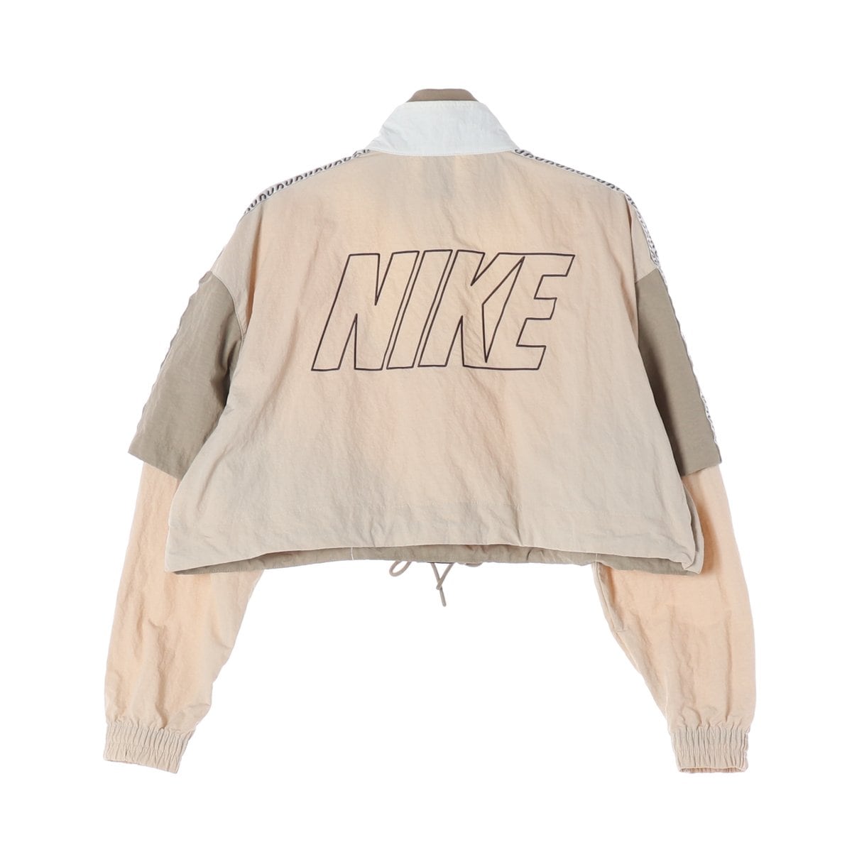 나이키 우먼 23FW NSW 크롭 트랙 자켓 바람막이  베이지 M 상세 이미지 2