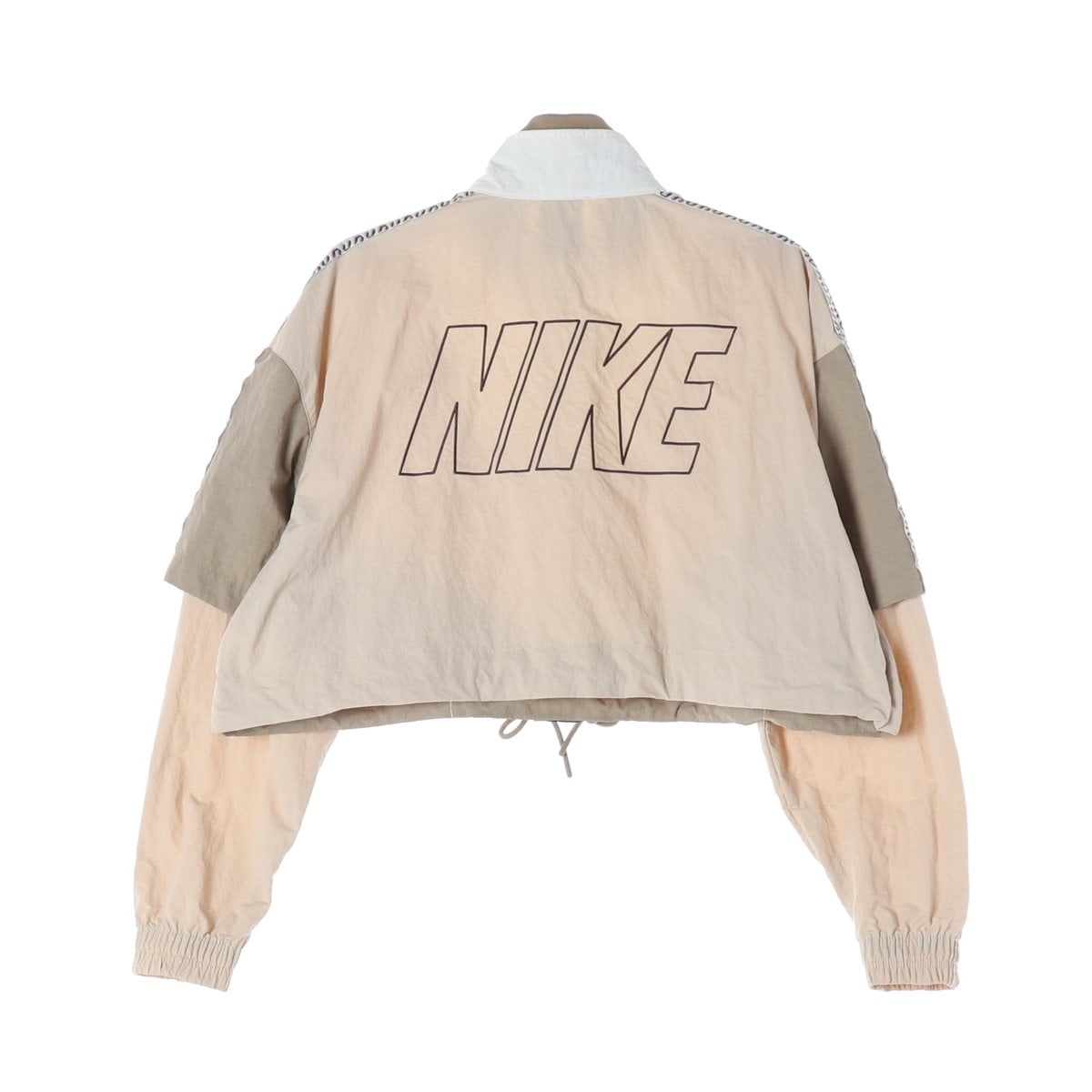 나이키 우먼 23FW NSW 크롭 트랙 자켓 바람막이  베이지 M 이미지 2