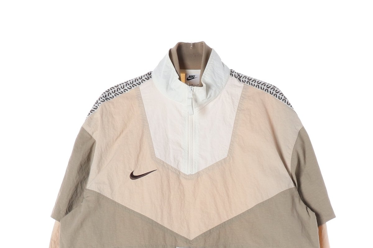 나이키 우먼 23FW NSW 크롭 트랙 자켓 바람막이  베이지 M 상세 이미지 3
