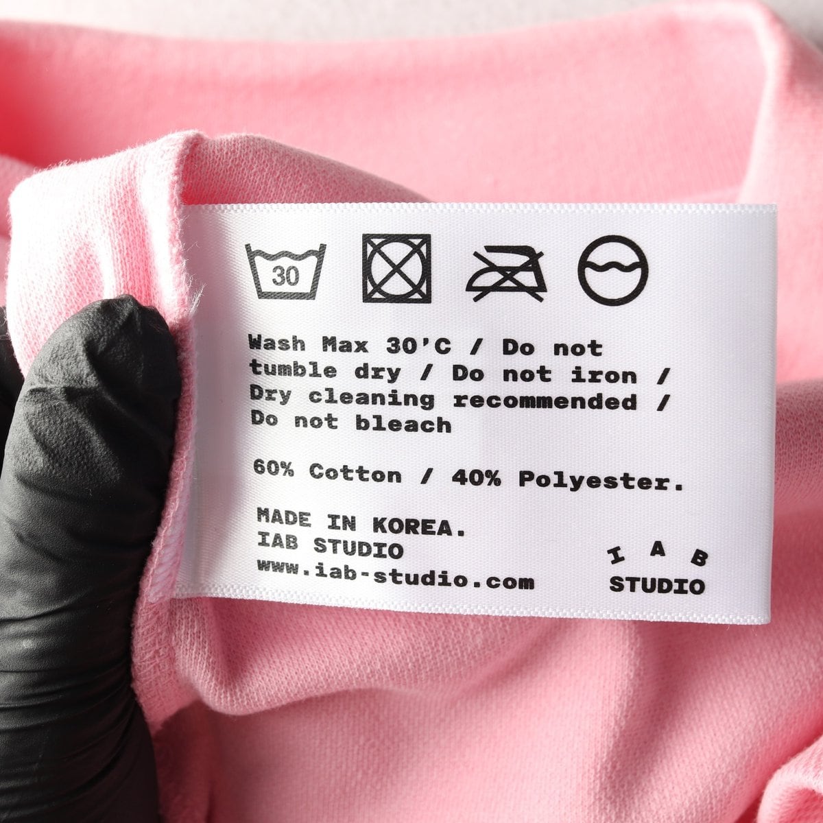 아이앱 스튜디오 피케 롱슬리브 긴팔 카라티 티셔츠 핑크 L 상세 이미지 6