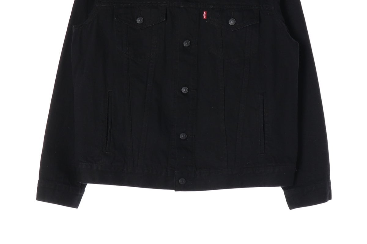 리바이스 데님 재킷 블랙 트럭커 자켓 L 상세 이미지 4