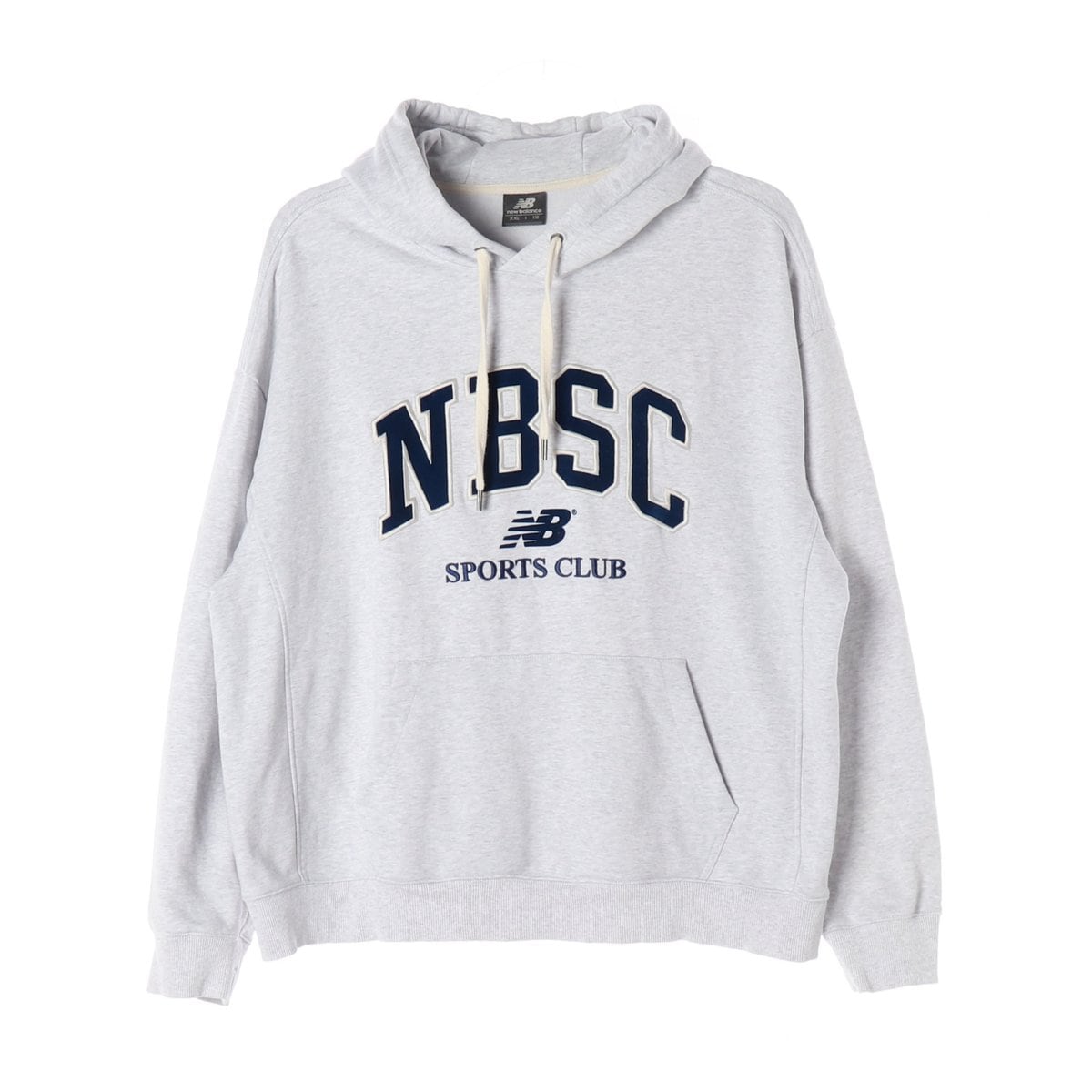 뉴발란스 24SS NBSC 아치 로고 후디 후드티 라이트그레이 XXL 상세 이미지 1