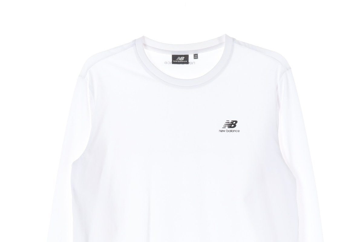 뉴발란스 23SS 로고 긴팔 크루넥 티셔츠 화이트 XXL 이미지 3