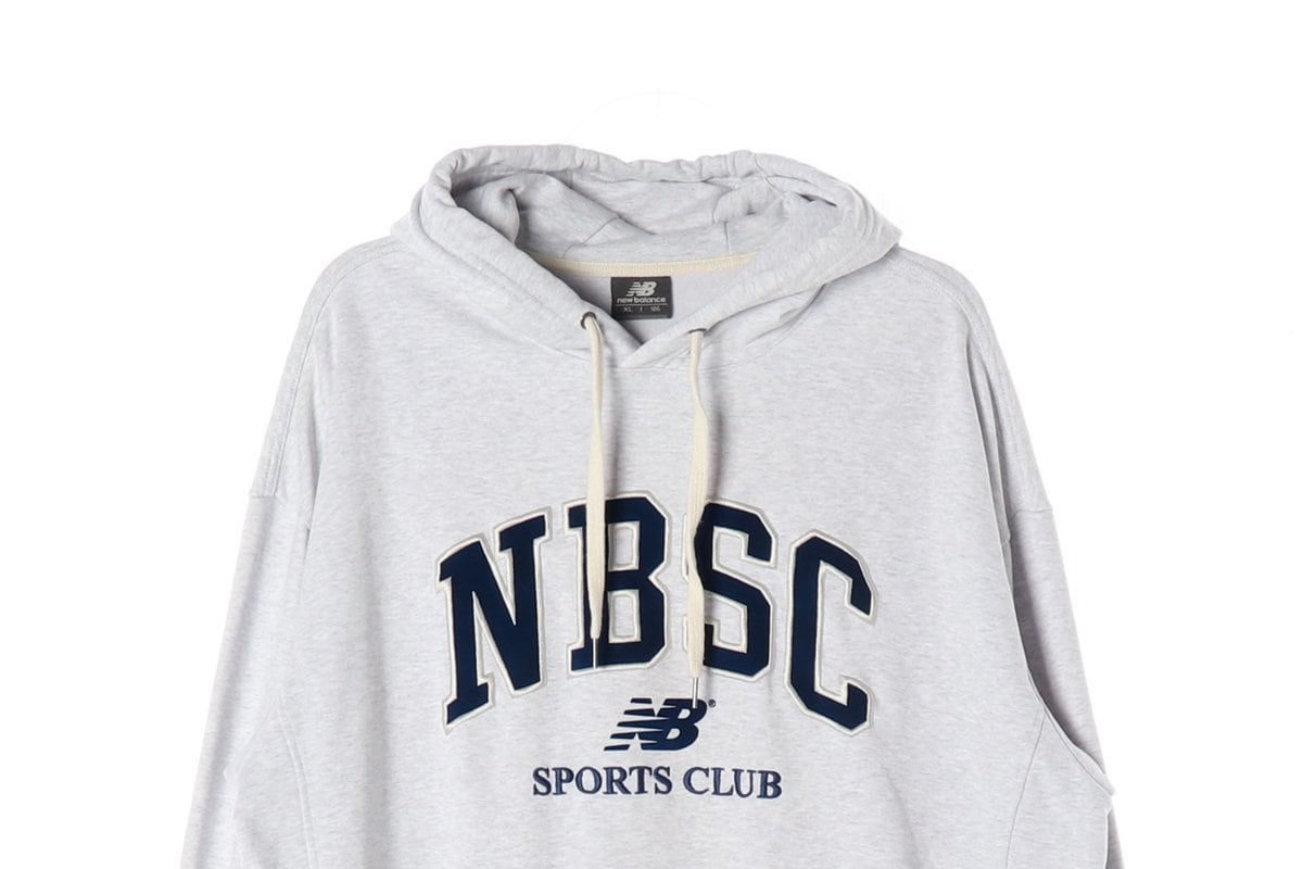 뉴발란스 24SS  NBSC 후디 후드티 라이트그레이 XL 상세 이미지 3
