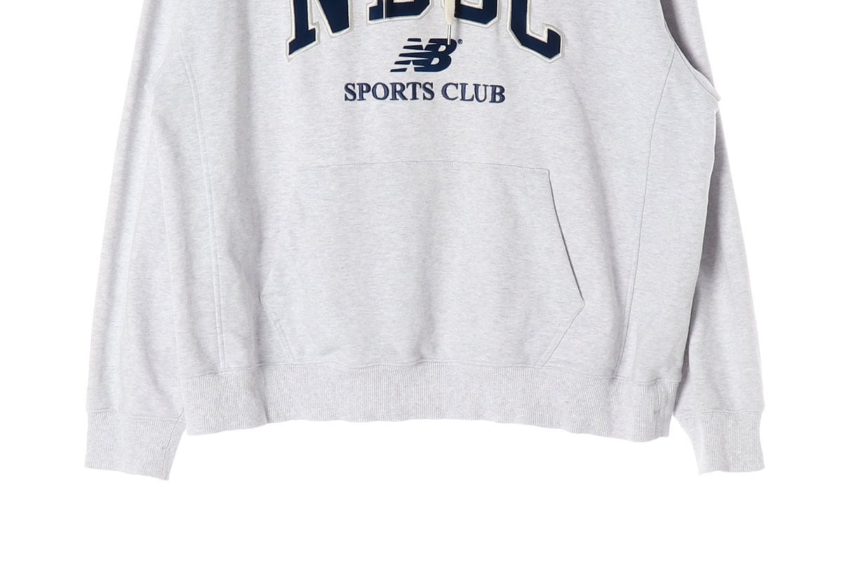 뉴발란스 24SS  NBSC 후디 후드티 라이트그레이 XL 상세 이미지 4